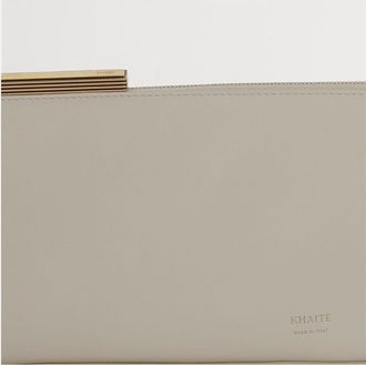 Khaite Womens Lori Baguette Bag Ivory Calfskin Shoulder