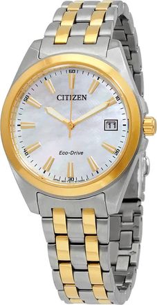 Citizen Eco-Drive Mother of Pearl Dial Two-tone Ladies Watch EO1224-54D