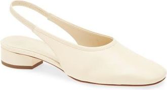 Aeyde Dua Slingback Flat in Creamy at Nordstrom, Size 7.5Us