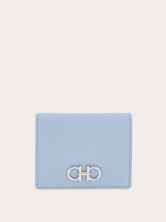 Ferragamo Women Gancini compact wallet Blue