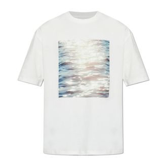 Jil Sander T-Shirts, male, White, Size: XL T-shirt with print