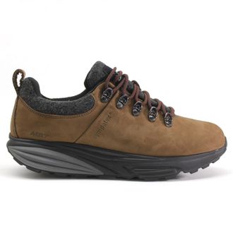 Mbt MT Alpine Sym Low Nubuck Leather Mens Low Top Trainers - Chocolate Brown - Size:UK 10.5