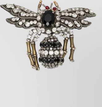N&deg;21 brass bee brooch