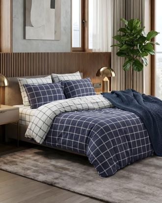 Blanc Avenue Juego de funda de edred&oacute;n 200x200 cm+ 2 FA 65x65 cm 100% algod&oacute;n