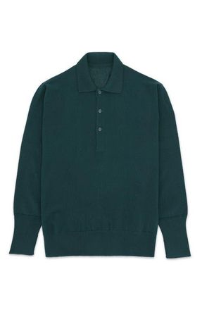 Fortela Kenneth Cashmere Polo in Green at Nordstrom, Size X-Large Eu