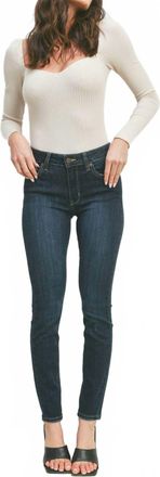 Just USA Classic Mid Rise Super Skinny Jeans In Dark Wash
