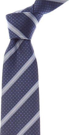Etro Blue Stripe Silk Tie
