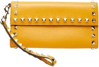 Valentino Pre-owned Clutches, female, Yellow, Size: ONE SIZE Pre-owned Vintage Clutch