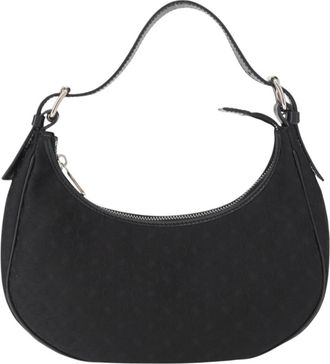 Celine Ava Bag Macadam Canvas Black Canvas Handbag (Pre-Owned)