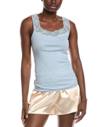Hanro Hanro Lace Trim Tank Top