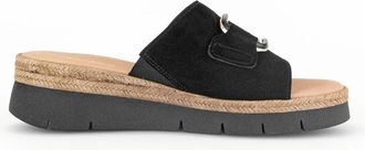 Gabor Brede Dameslippers - Zwart - Dames - Sleehakken - Zwart - 42 1/2 EU - Su&egrave;de - Schoenen