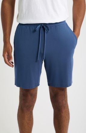 Nordstrom Moonlight Modal Blend Drawstring Lounge Shorts in Blue Oasis at Nordstrom, Size X-Large