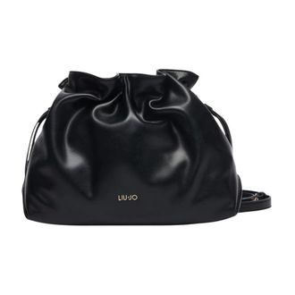 Liu Jo Medium Riccy Schoudertas - Dames - Tassen - Zwart - Maat: ONE Size Zijde