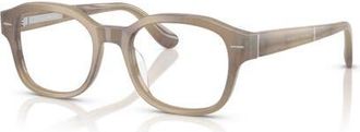 Brunello Cucinelli 50mm Rectangle optical glasses in Brown at Nordstrom