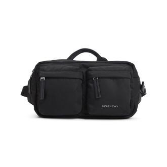 Givenchy Black Essential U Polyamide Belt Bag-Uomo