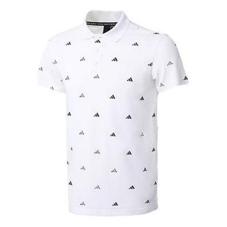 adidas Must Haves Allover Print Polo White FT2800