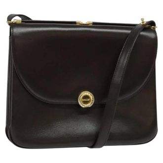 Bally Pre-owned Cross Body Bags, female, Brown, Size: ONE SIZE Pre-owned Leather Shoulder Bag