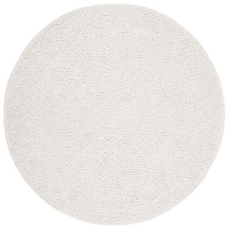 Safavieh Alfombra lana / algod&oacute;n marfil 183 x 183 cm