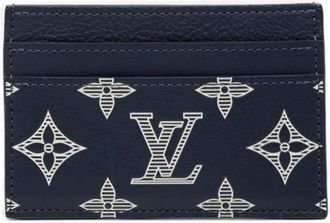 Louis Vuitton Pre-owned Wallets, male, Blue, Size: ONE SIZE Pre-owned Vintage Card Case