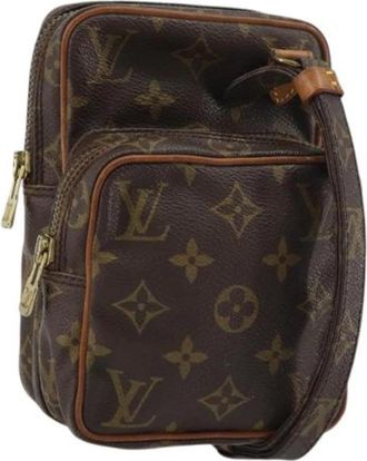 Louis Vuitton Pre-owned Canvas Cross Body Bag - Dames - Vintage Schoudertas - Bruin - ONE Size - Vintage