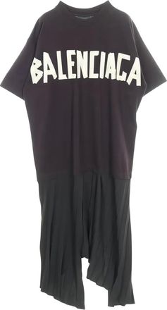 Balenciaga 2010s logo-print T-shirt dress - Black