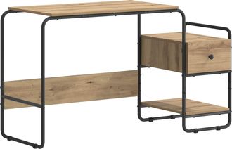 vidaXL Escritorio Con Almacenamiento Roble Artisan Vidaxl