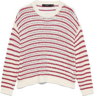 Vero Moda Gestreepte trui, lange mouwen, ronde hals