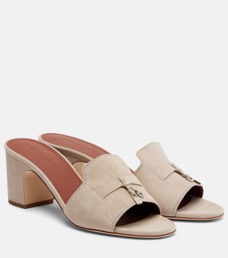 Loro Piana Suede mules