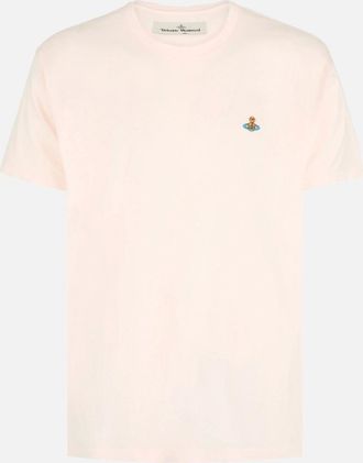 Vivienne Westwood Mens Classic Orb T-shirt Pink - Size: 42