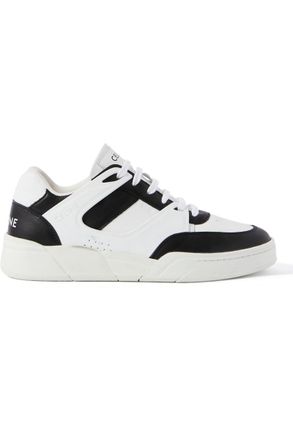 Celine CT-07 Rubber-Trimmed Leather Sneakers