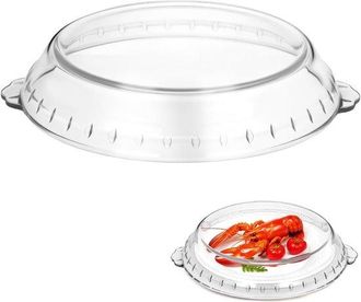 OEM Tapa Para Microondas, Tapa De Vidrio Para Microondas, Resistente Al Calor, Con Doble Asa, Para Platos Y Cuencos, 28 X 28 Cm, Transparente