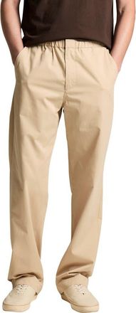 Vince Louie Easy Elastic Waist Cotton Pants in Beige at Nordstrom, Size Xx-Large