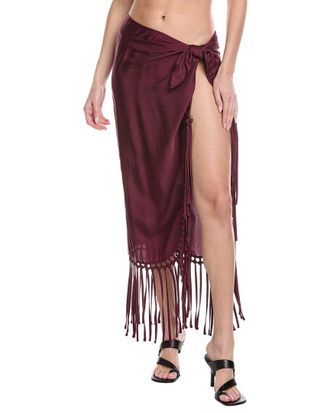 SIMKHAI Simkhai Elara Pareo With Fringe