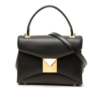 Valentino Pre-owned Valentino Mini Leather One Stud Top Handle Bag Ladies VFMJT1LRMHVMCQA6