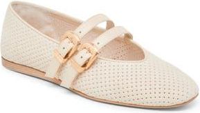 Dolce Vita Baylee Mary Jane Flat in Bone Perforated Suede at Nordstrom Rack, Size 9.5
