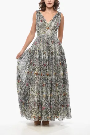 Dior Flared Maxi Dress MILLEFIORI with Floral Pattern Dior