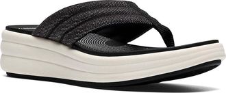 Clarks Drift Carmen Womens Sandals Black Textile : 9.5 B - Medium, Canvas
