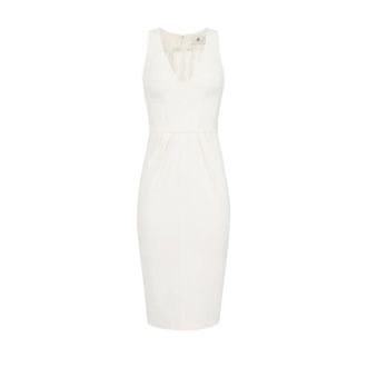 Elisabetta Franchi Midi Dresses, female, White, Size: XS Dresses