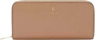Furla Camelia Zip Around L - Dames - Portefeuilles - Bruin - ONE Size - Leer - Accessoires