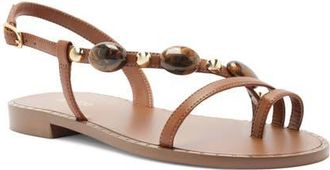 Arezzo Diana Slingback Toe Loop Sandal in Soul Natural at Nordstrom, Size 5.5