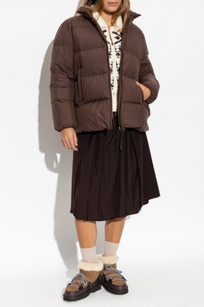 Moncler Puffer Jacket Vivantesse, Womens, Brown