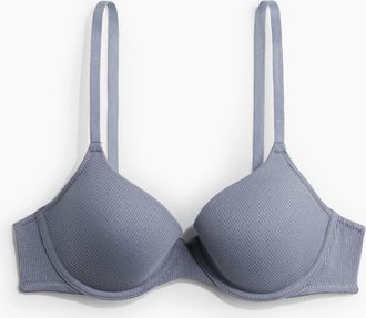 H&M Wattierter Bügel-BH aus Jersey - Blue