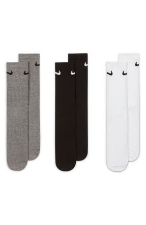 Nike Everyday LightweightTraining Crew Socks - Pack of 3 in 964 Mltclr at Nordstrom Rack, Size Large
