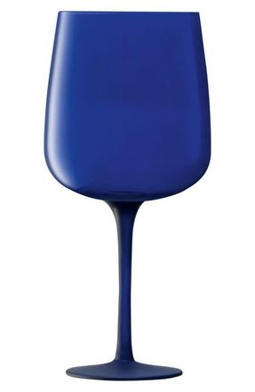 LSA Arc Contrast Set of 4 Wine Glasses in Blue at Nordstrom