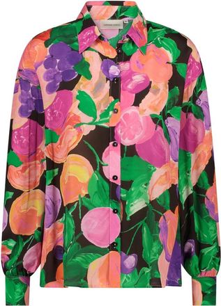 Fab By Fabienne Chapot Anouk Blouse - Dames - Overhemden - Veelkleurig - L - Denim - Overhemden
