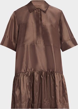 SIMKHAI Cris Short-Sleeve Shirtdress