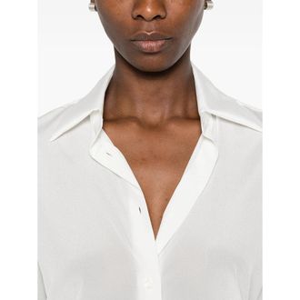 Mazzarelli Silk-Elastane Blend Shirt - White