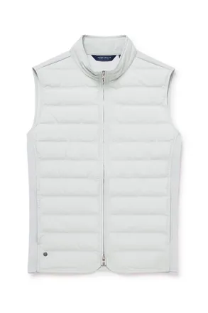 Peter Millar Winsome Hybrid Quilted Striped Shell and Piqu&eacute; Gilet