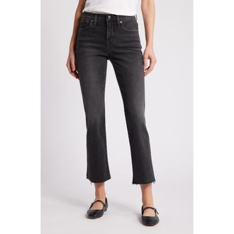 Madewell Kick Out Raw Hem Crop Jeans in Armand Wash at Nordstrom Rack, Size 23