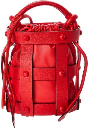 Ferragamo Stud Leather Bucket Bag